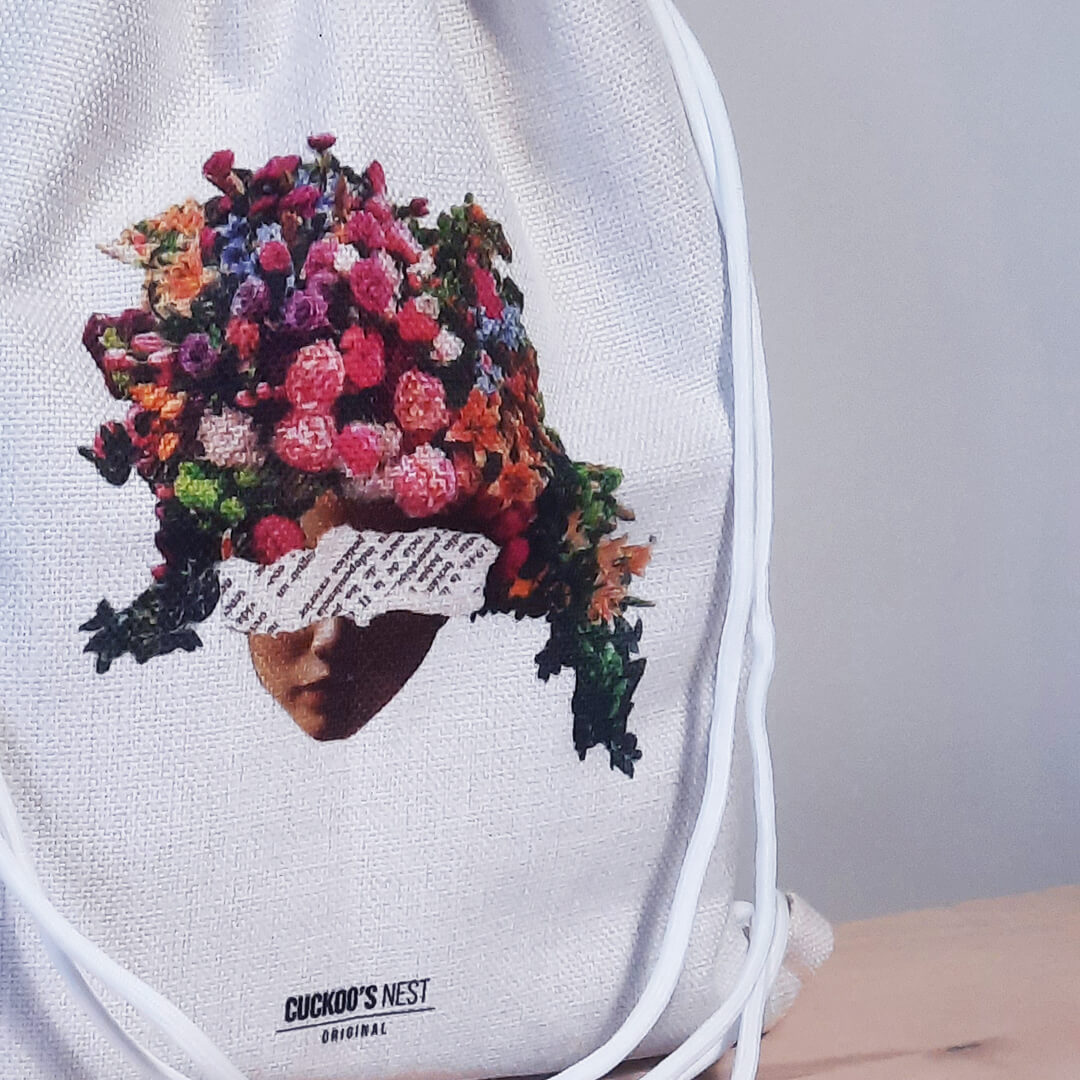 Mochila Cabeza de flores - Imagen 2