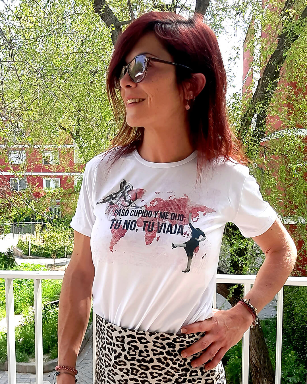 Camiseta Cupido me dijo: tú no, tú viaja
