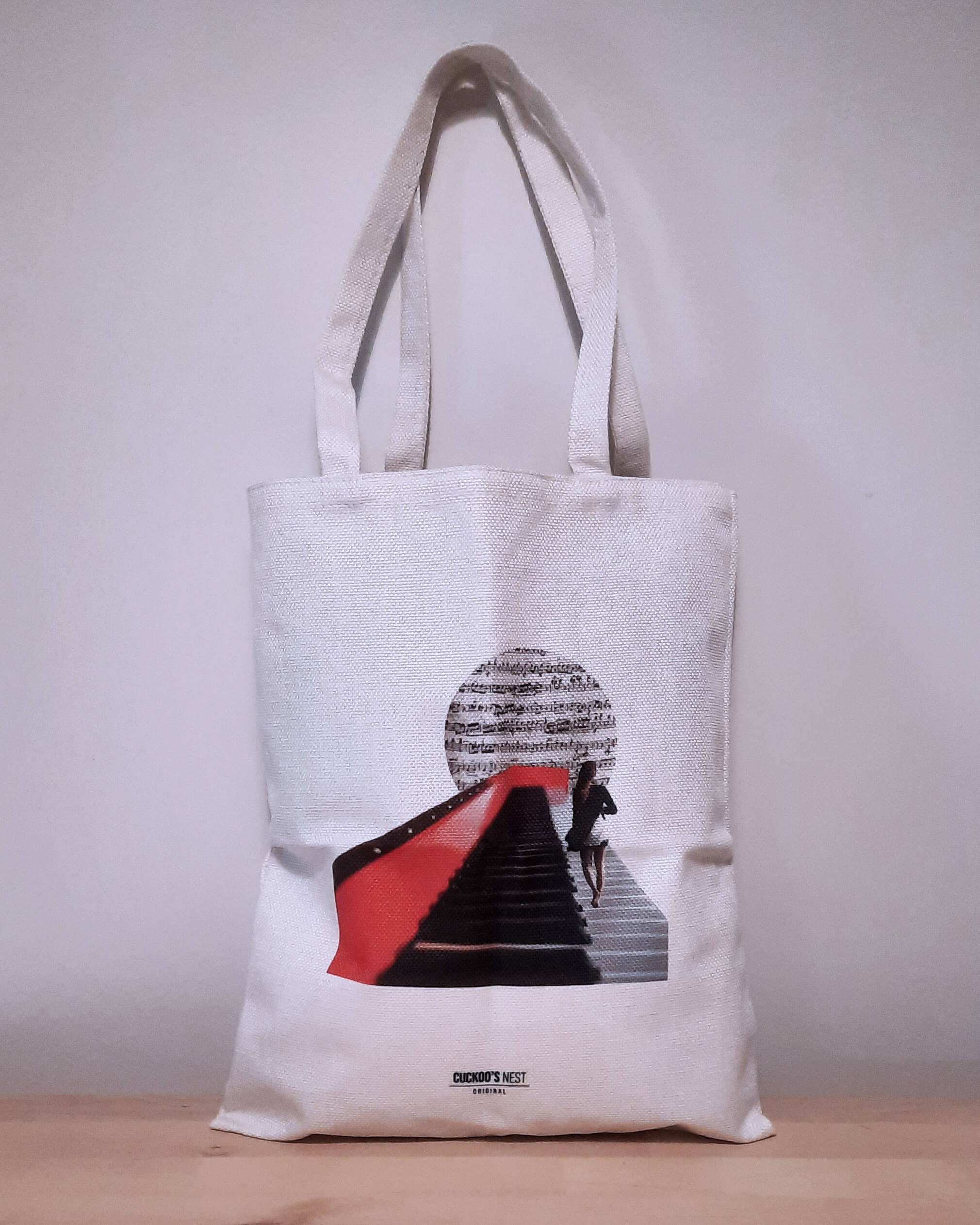 Bolsa de tela Tocar el teclado - Imagen 2