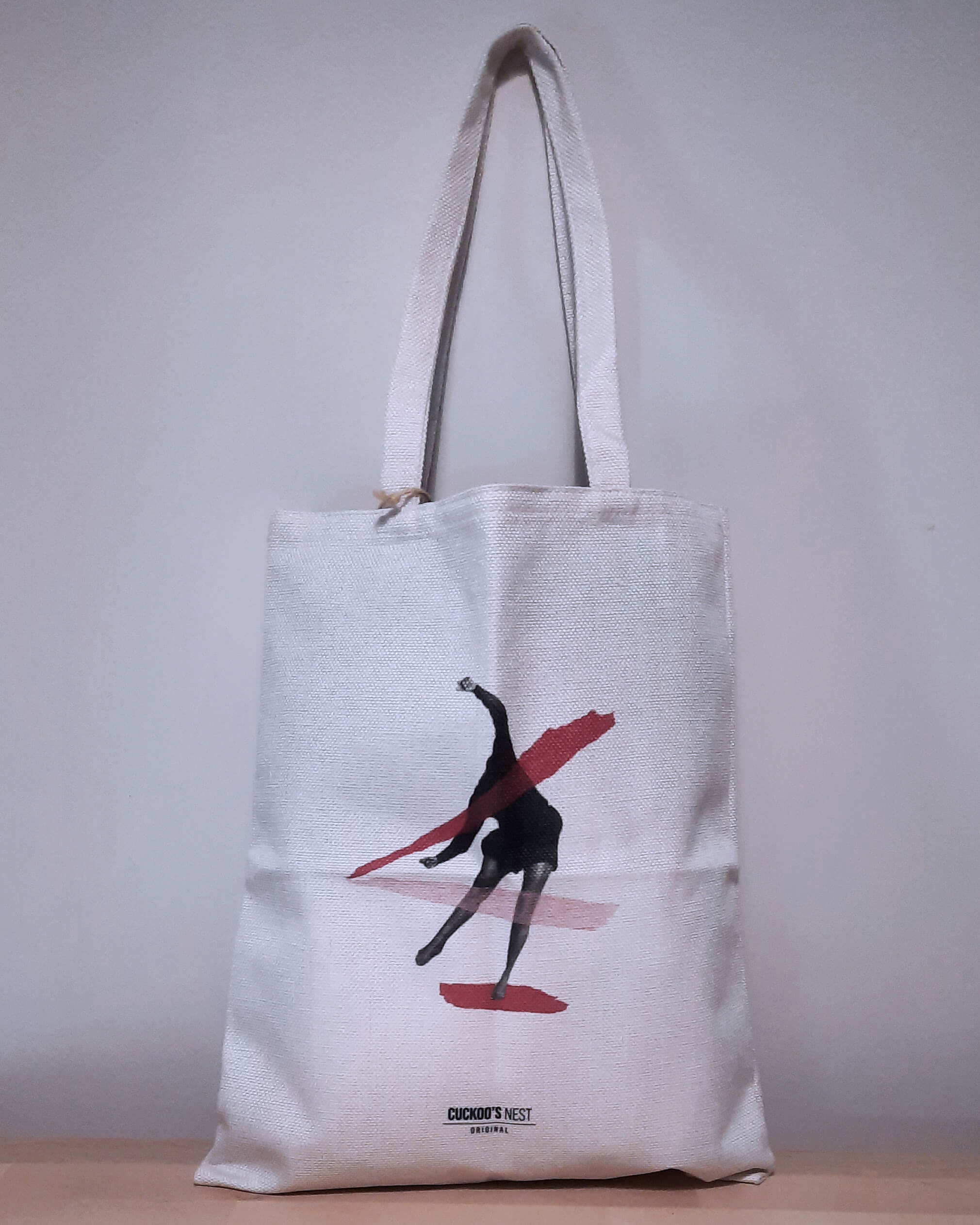 Bolsa de tela Un vestido rosa - Imagen 2
