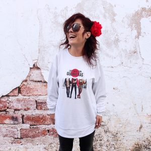 Sudadera Las chicas son guerreras