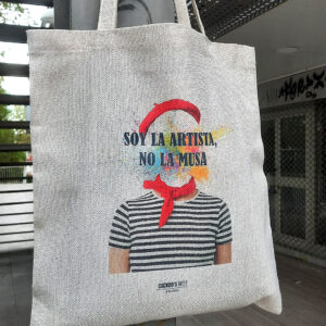 Bolsa de tela Soy la artista, no la musa