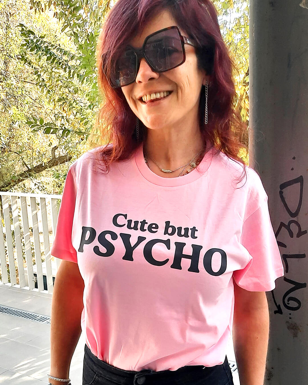 Camiseta Cute but psycho - Imagen 2