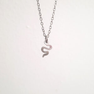 Colgante con forma de serpiente de acero inoxidable