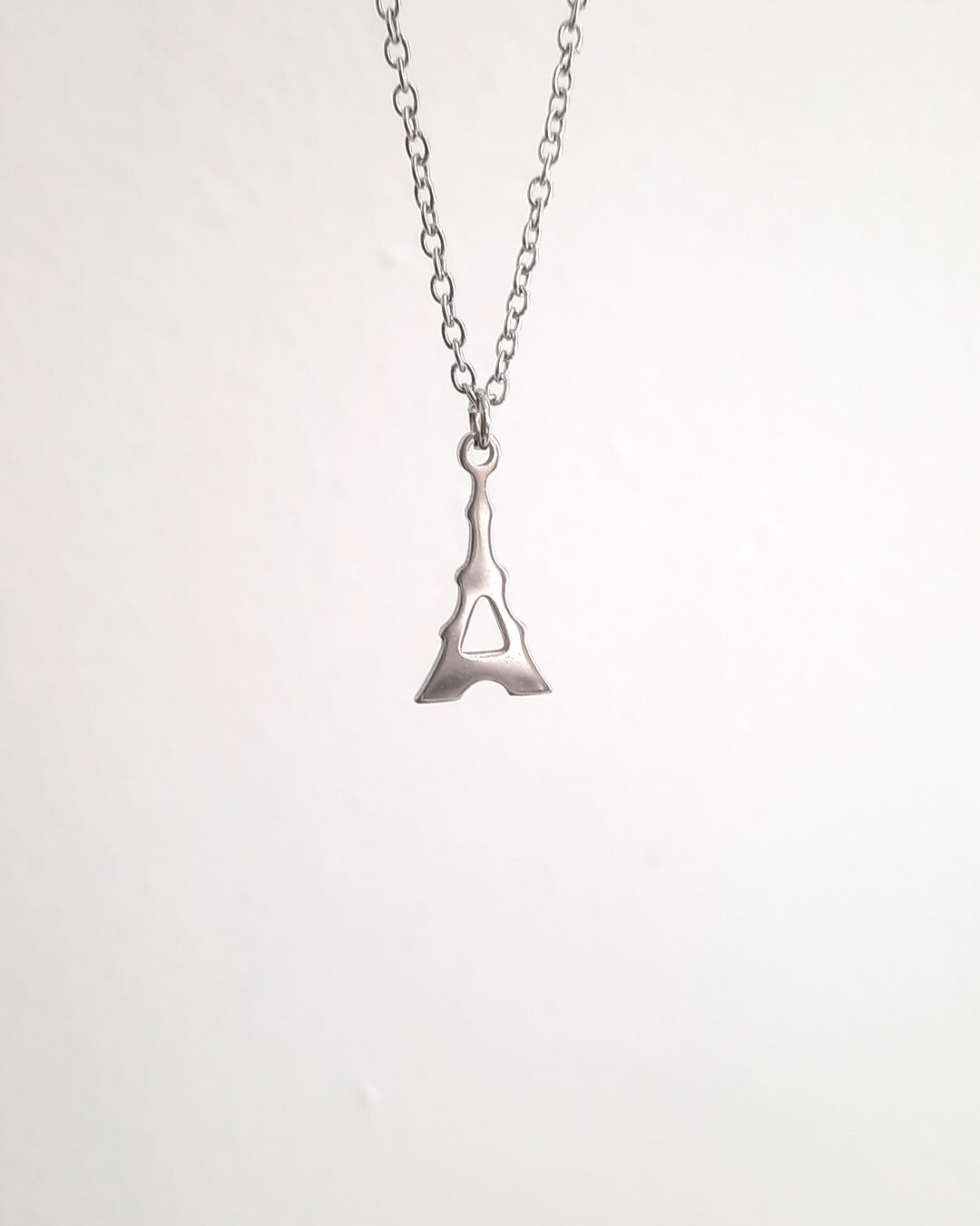 Colgante con forma de Torre Eiffel de acero inoxidable