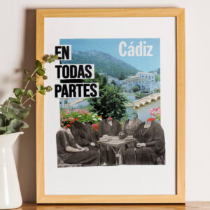 Lámina Dónde están las feministas 2, creada con la técnica del collage