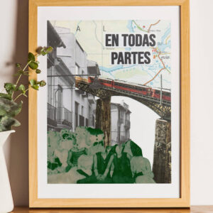 Lámina Dónde están las feministas 3, creada con la técnica del collage