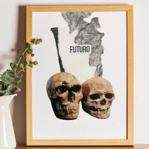 Lámina Futuro, creada con la técnica del collage