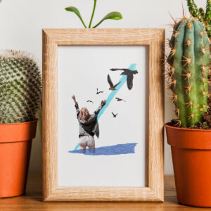 Lámina Libre, creada con la técnica del collage